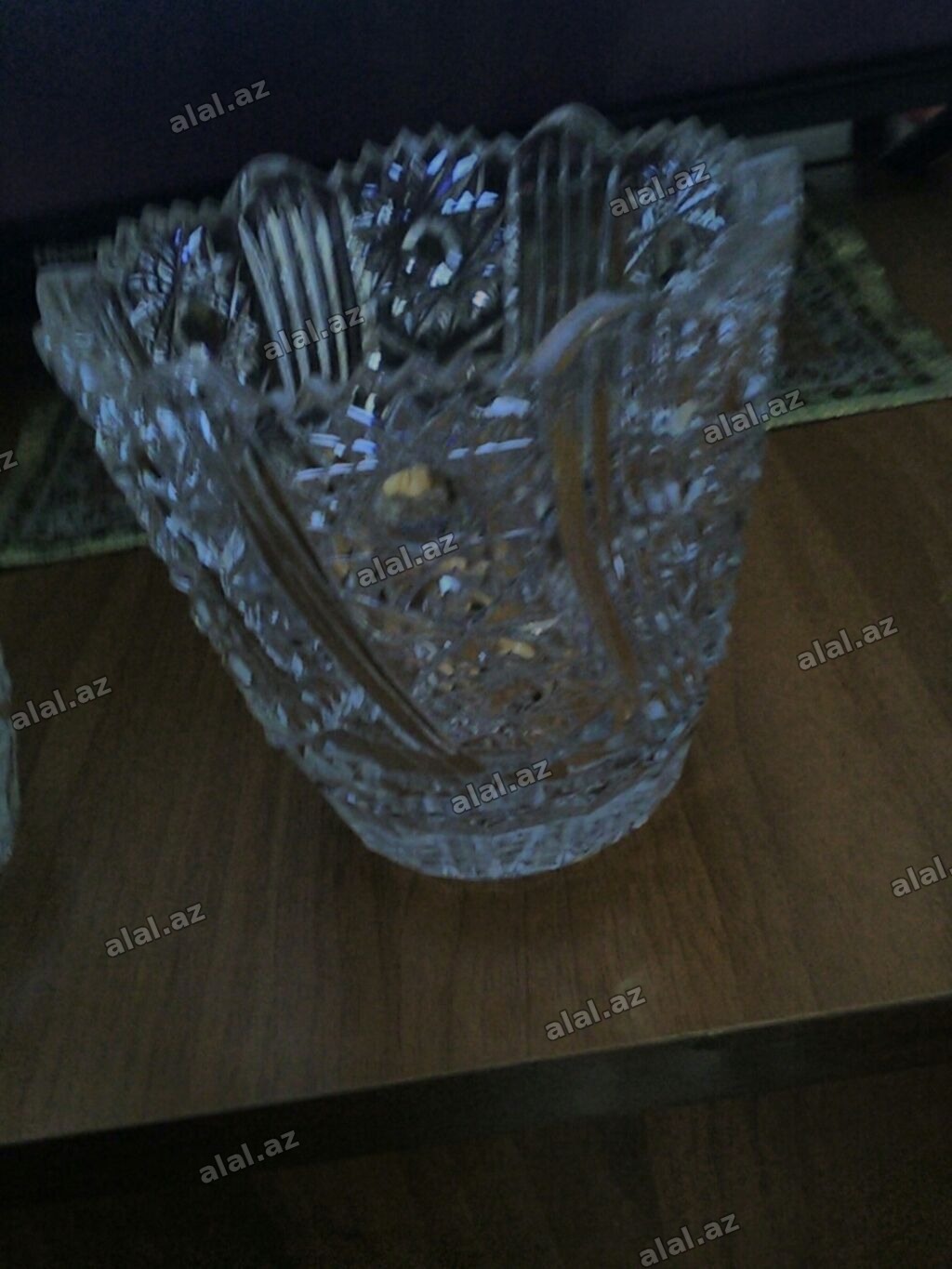 Təmiz xrustal konfet qabı ikisi bir yerdə 50 man. sovet vaxtından