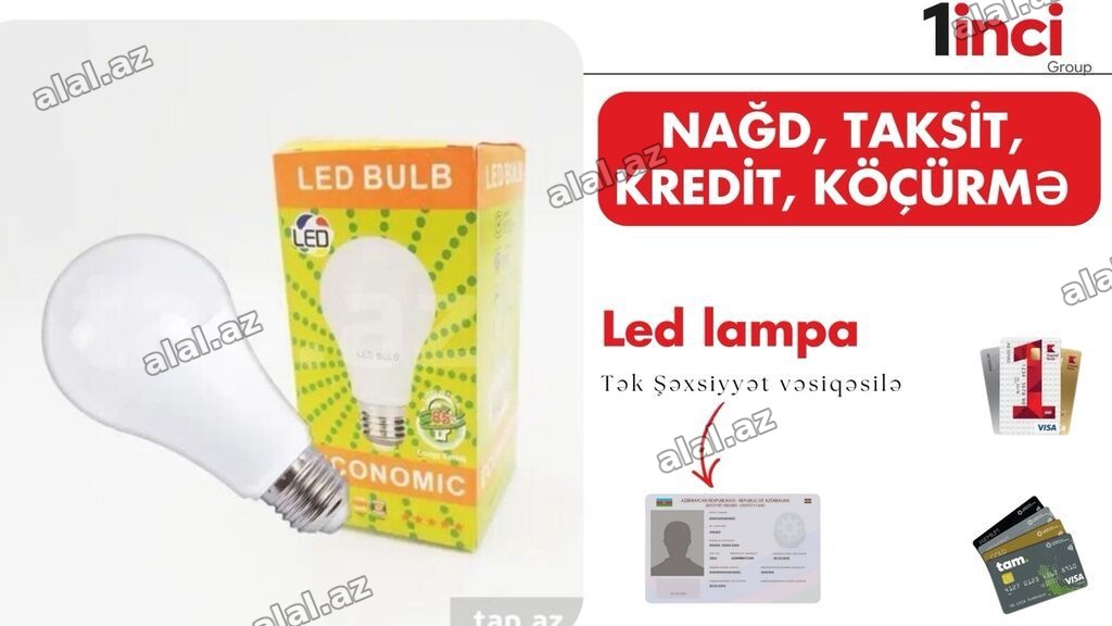LED lampa - Enerjiqənaətli LED texnologiyası - Standart E27