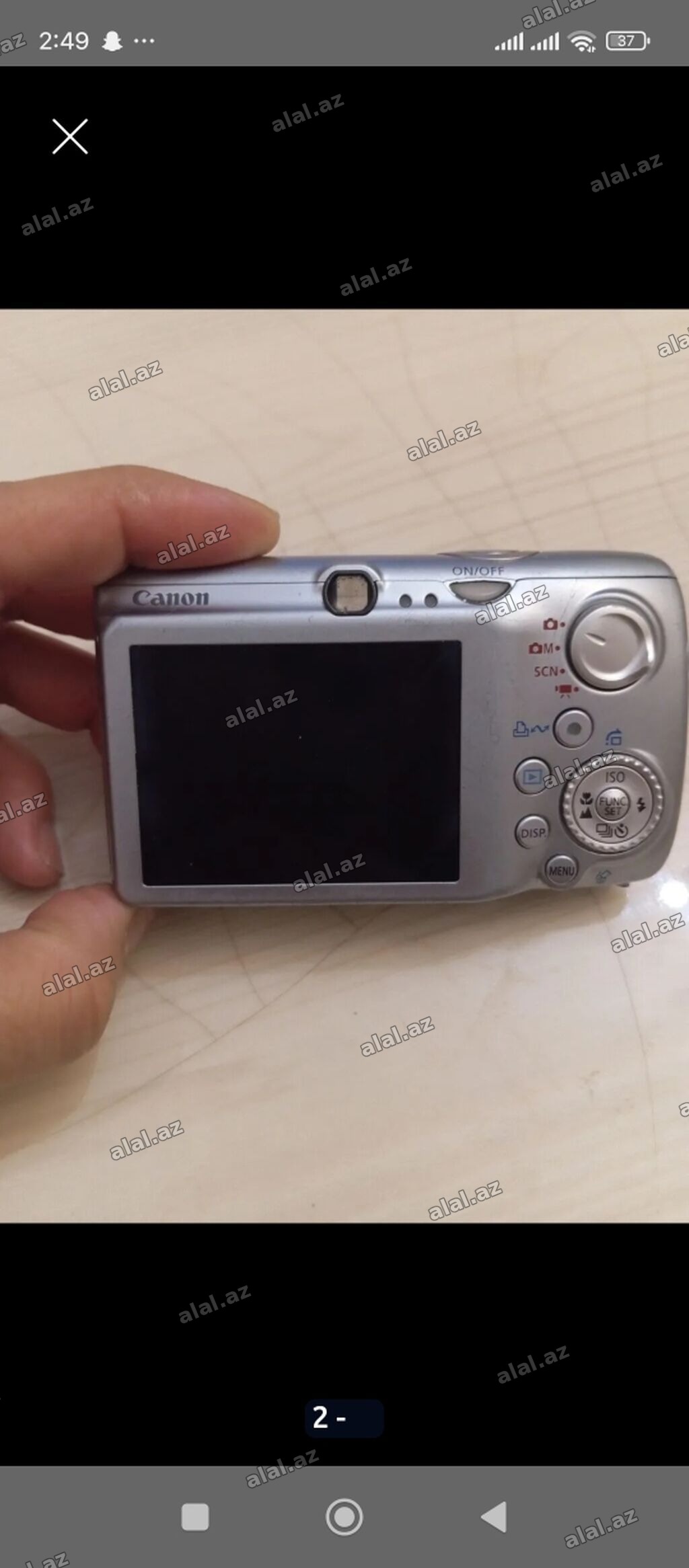 Canon Digital IXUS 970 IS (AiAF) kompakt fotoaparat - Gümüşü korpus