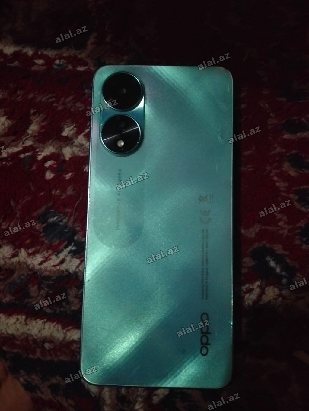 Oppo A78, 256 GB, rəng - Mavi, Zəmanət, Barmaq izi, İki sim kartlı