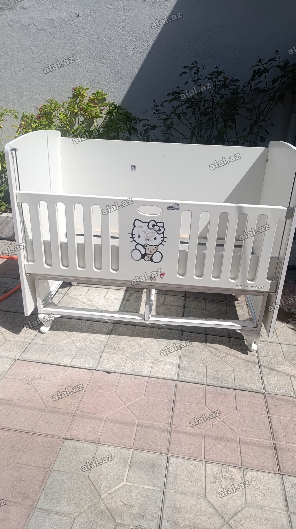 Uşaq beşiyi – “Baby Mood” brendi - Rəng: ağ - Material: taxta