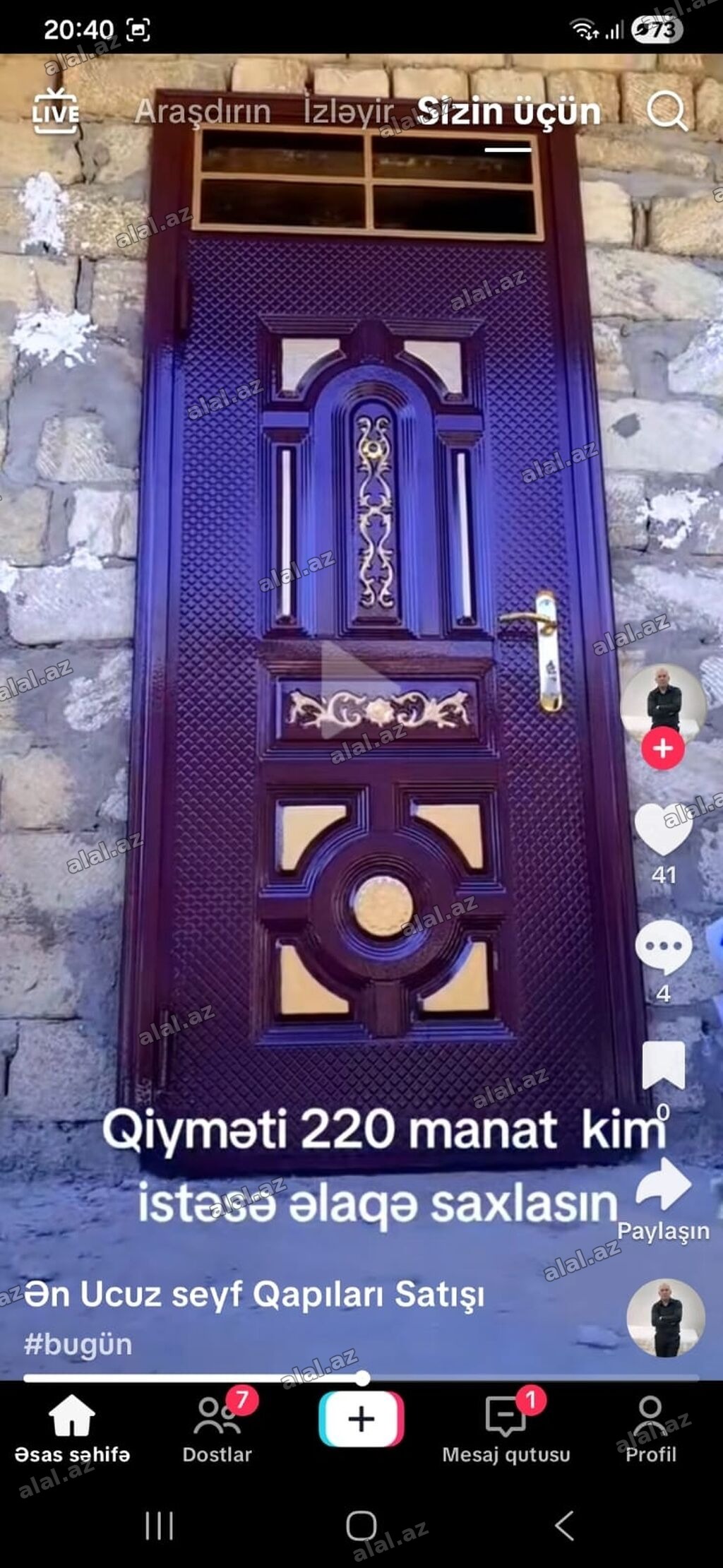 Seyf qapılar – dekorativ klassik dizayn və yüksək möhkəmlik -