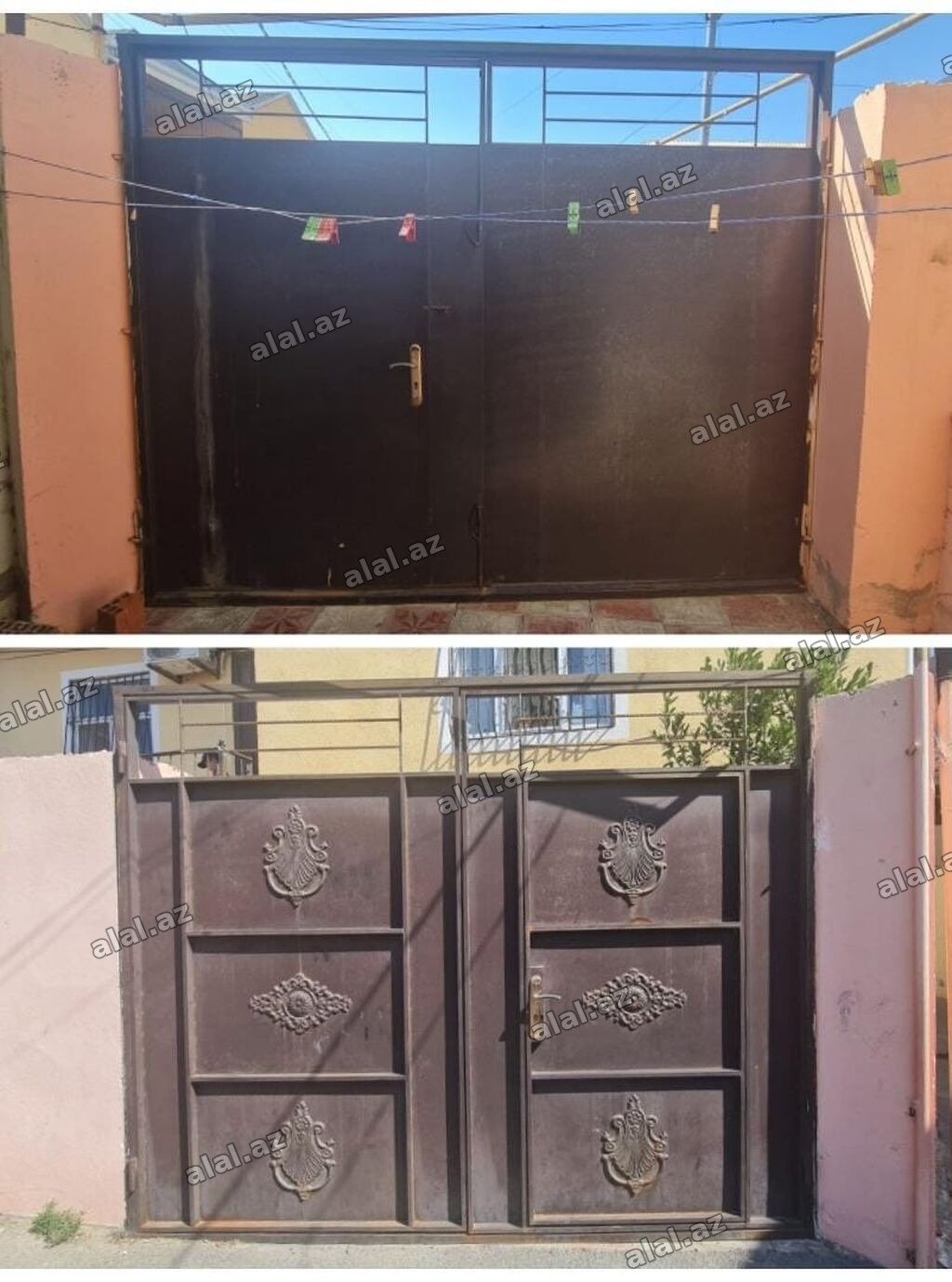 Darvaza satilir yaxşi veziyyetdedi curuyu pasi yoxdu eni 3,05 hun 2,50