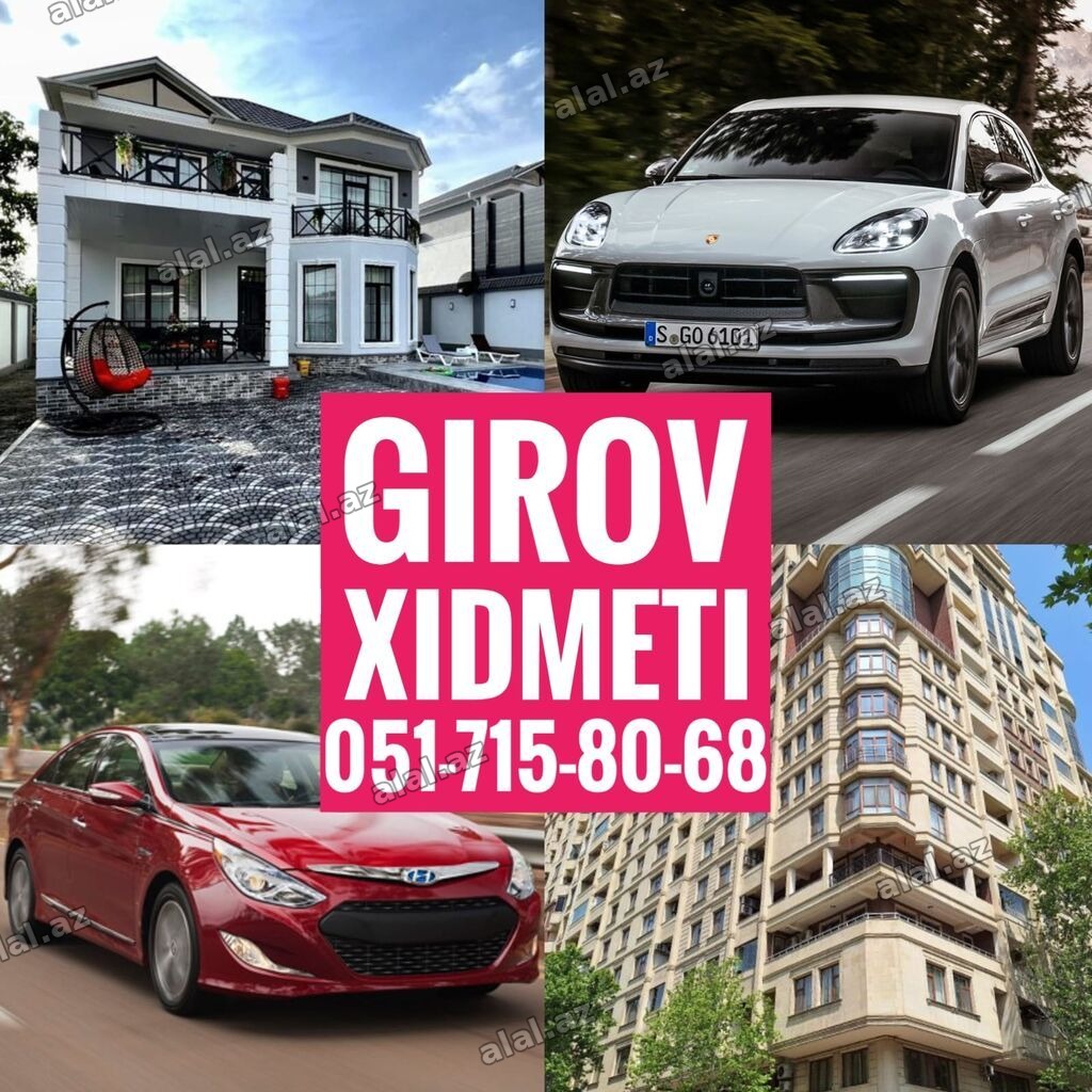 Kredit Xidmeti. Girov Xidmeti. Dasinmaz Emlaklarinizin ve