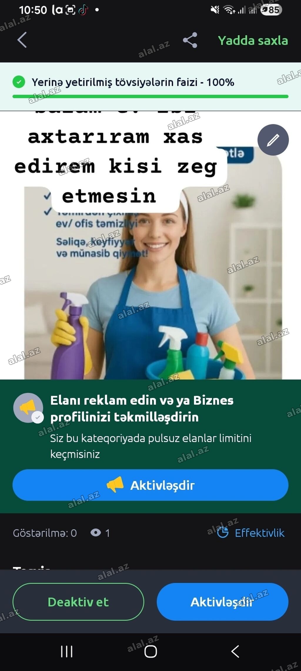 Təmizlik | Evlər | Gündəlik təmizlik