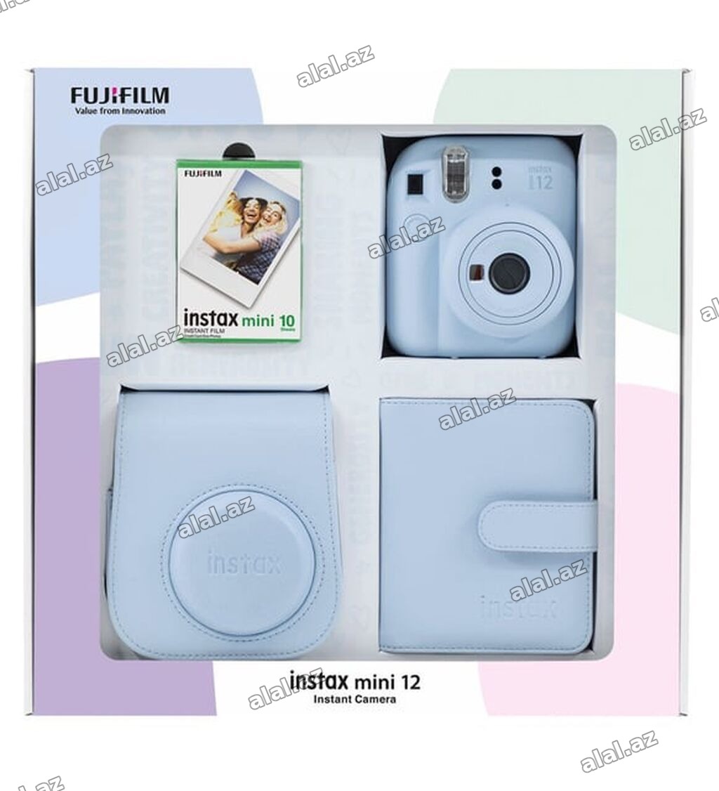 Fujifilm Instax Mini 12 – Hədiyyə Dəsti Məzmun: - Instax Mini 12 ani
