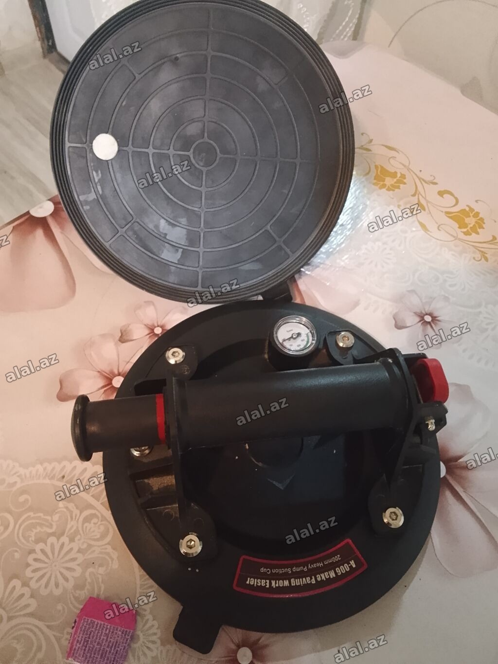 Vakuumlu şüşə/qranit daşıma kasası – 8 düymlük (200 mm) ağır yüklər