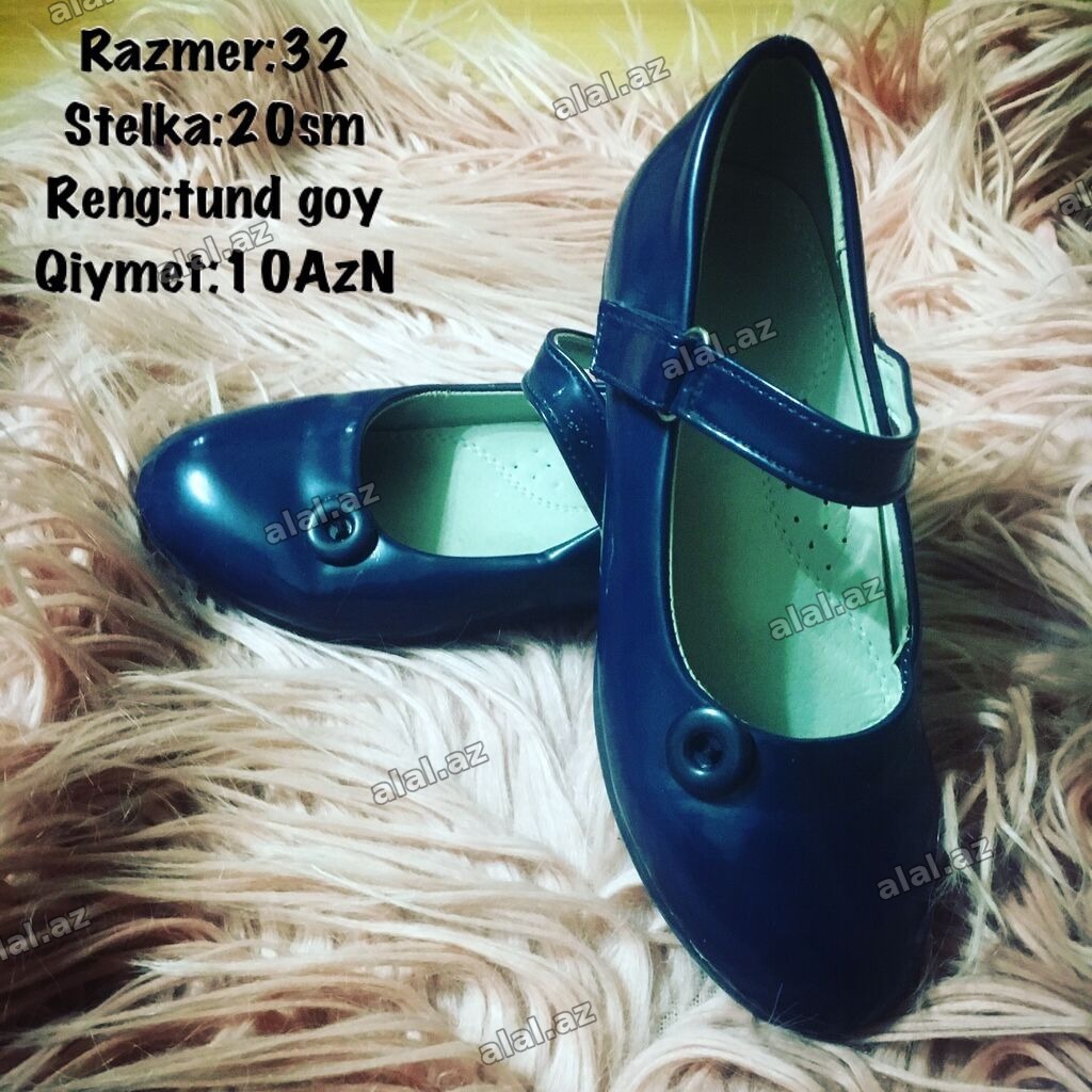 Razmer:32, stelka 20sm, tund goy rengdedi, laklidi, 10 manat ayaqqabi
