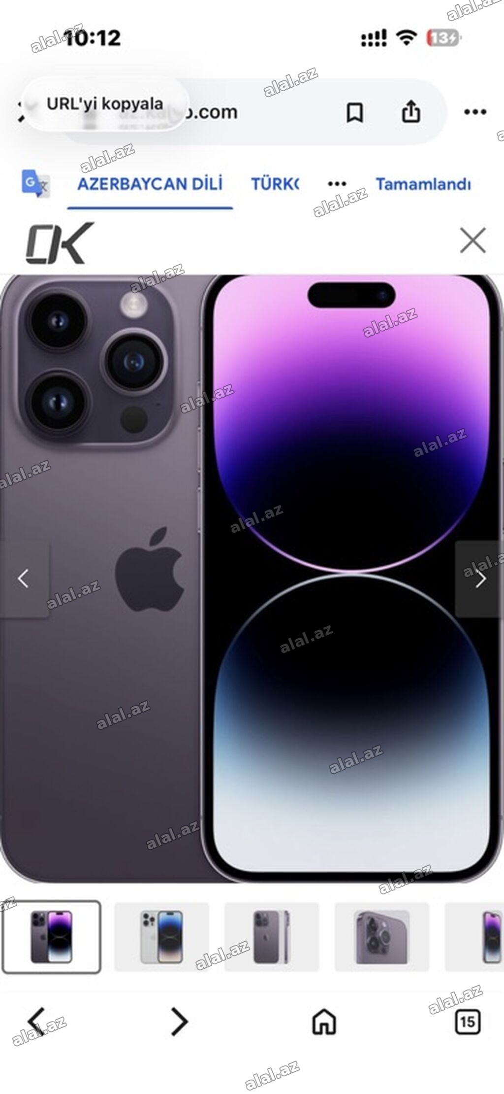 IPhone 14 Pro, 256 GB, Deep Purple, Face ID