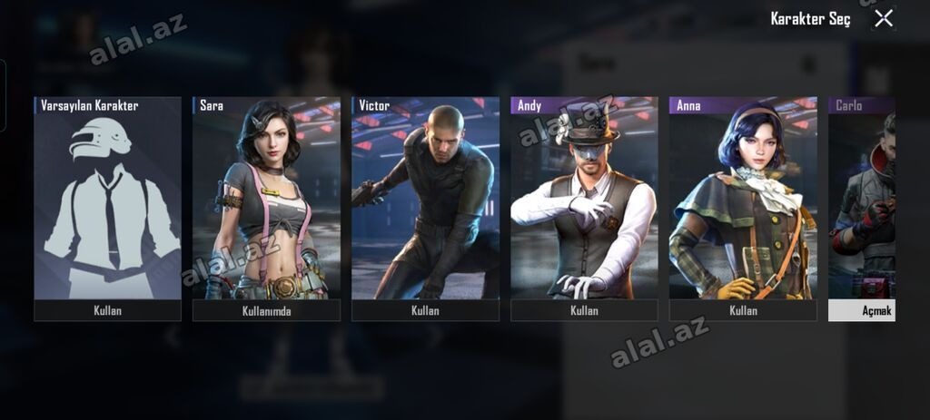 PUBG Mobile hesabı – nadir personajlar və yüksəldilmiş laboratoriya