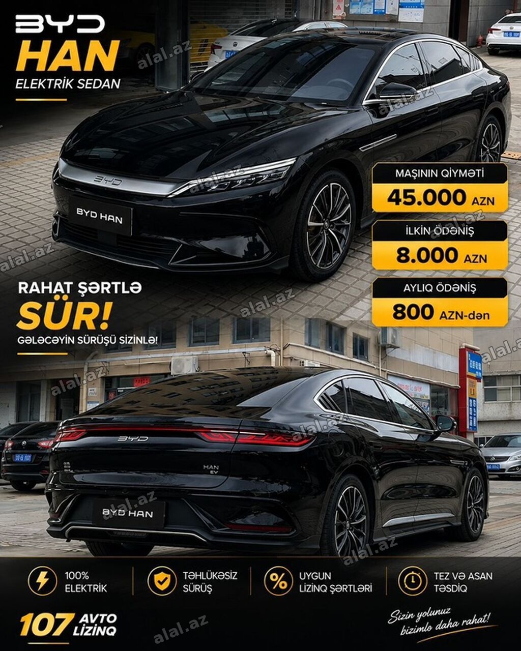 BYD HAN elektrik sedan təqdim olunur. Zərif və müasir sedan kuzovu