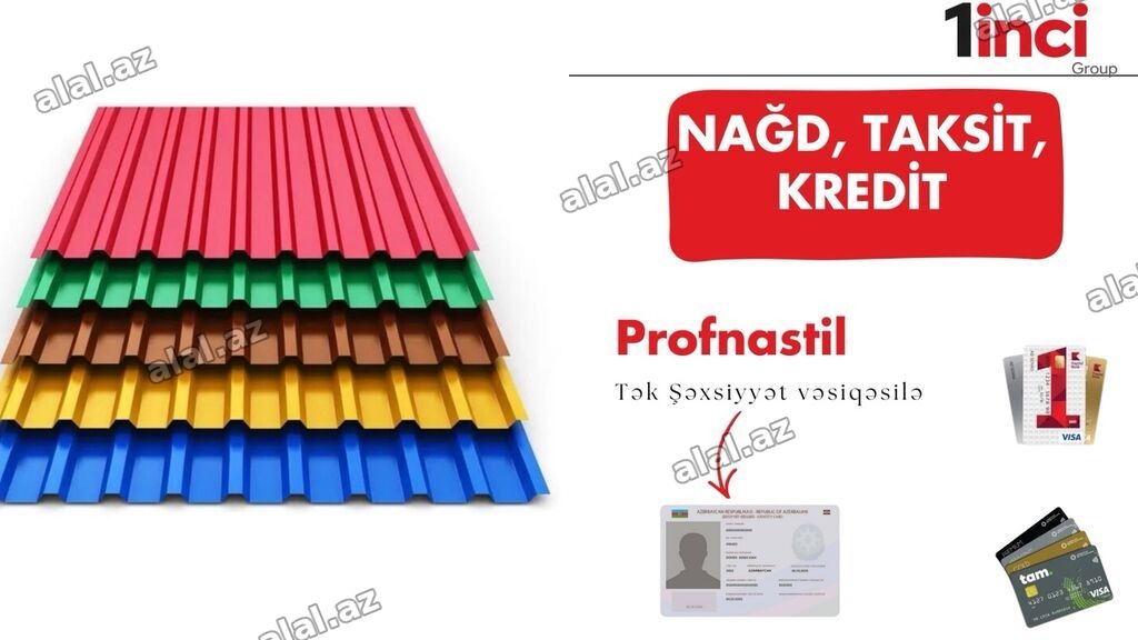 Profnastil – müxtəlif rəng və profillərdə metal örtük panelləri -
