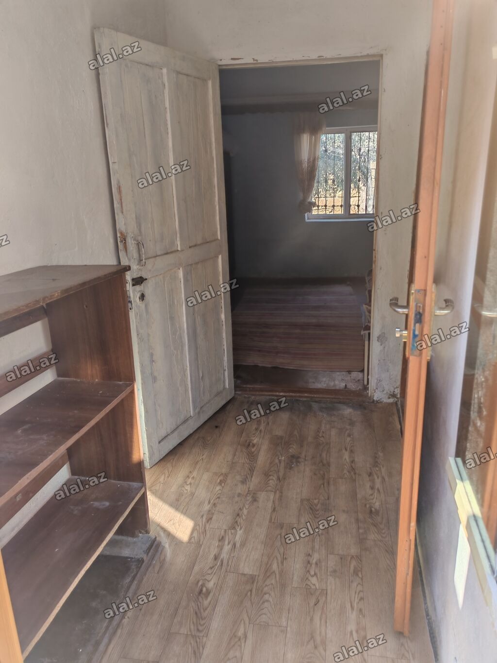 1 otaqlı həyət evi – sadə, işıqlı və funksional planlama Ölçü və