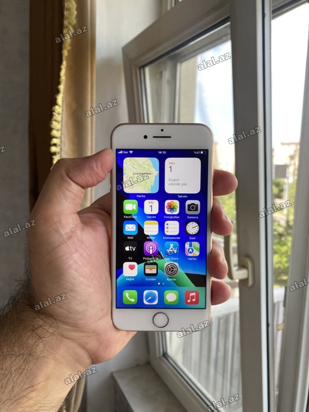 IPhone 8, 64 GB, Qızılı, Barmaq izi