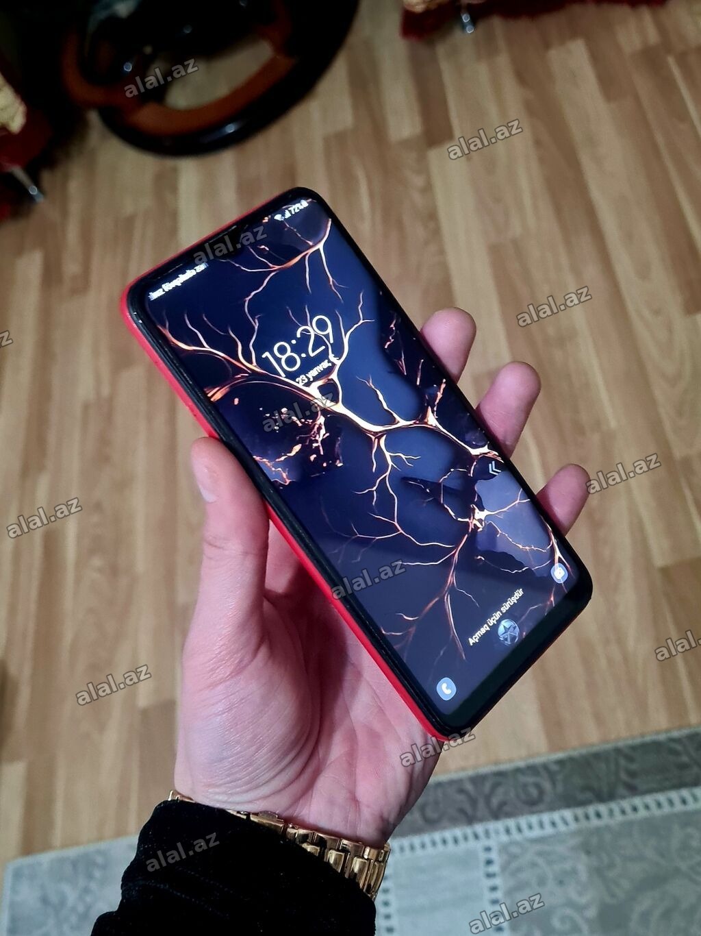 Samsung Galaxy A02, 32 GB, rəng - Qırmızı, Zəmanət, Sensor, İki sim kartlı