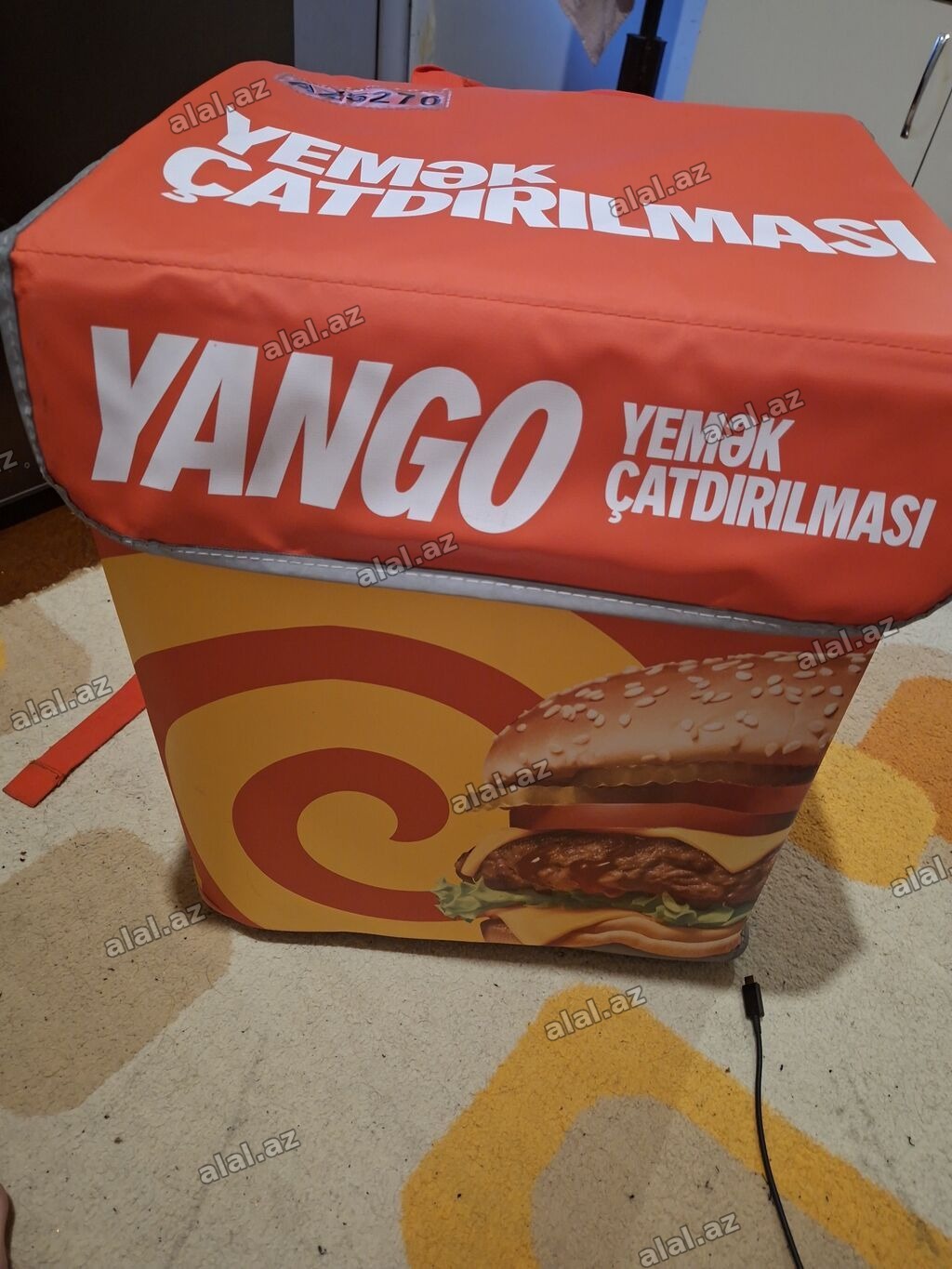 Yango “Yemək Çatdırılması” termo çatdırılma çantası (bel çantası