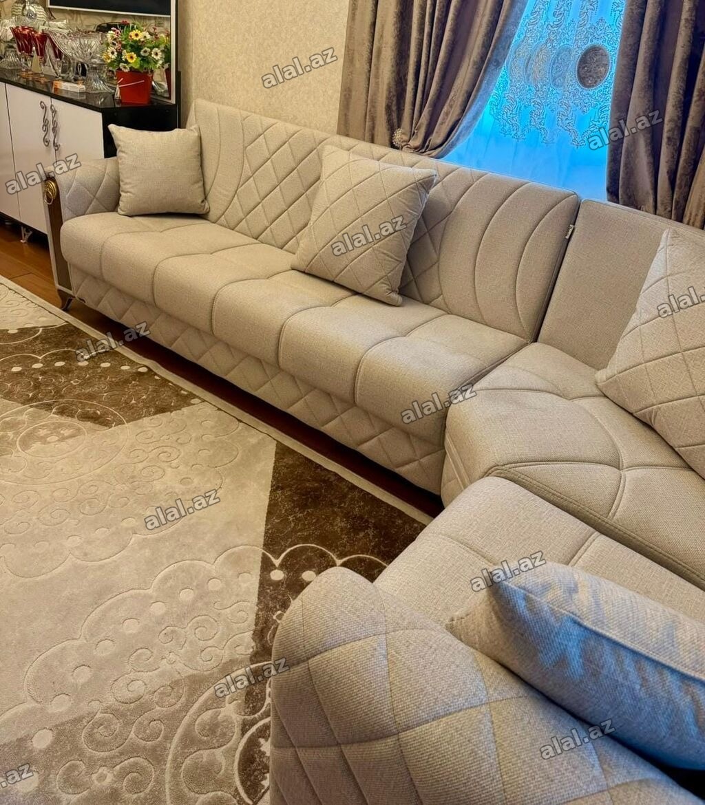 Künc divan – açılan baza ilə Qiymət: 559₼ Ölçü: 310×180 sm Ünvan