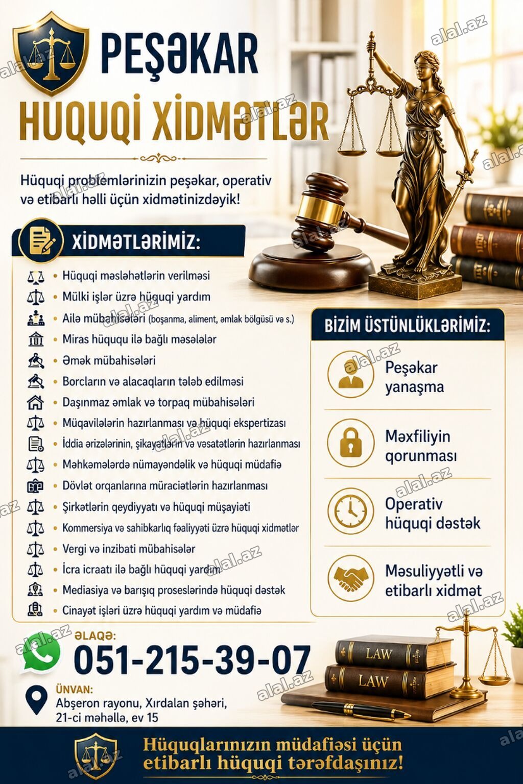 Hüquqi xidmətlər | Hüquqi şəxslərin dövlət qeydiyyatına alınması, Məhkəmədə nüma