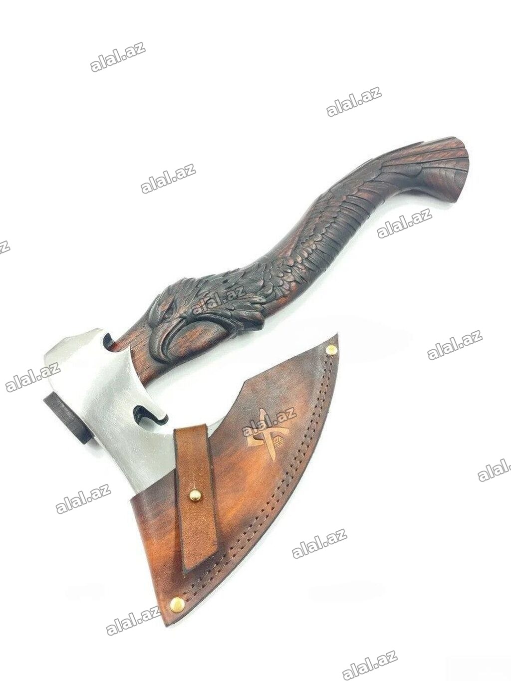 Balta YZLB1145-380 Qartal Dizaynlı Peşəkar Ov Baltası + Dəri Qablı
