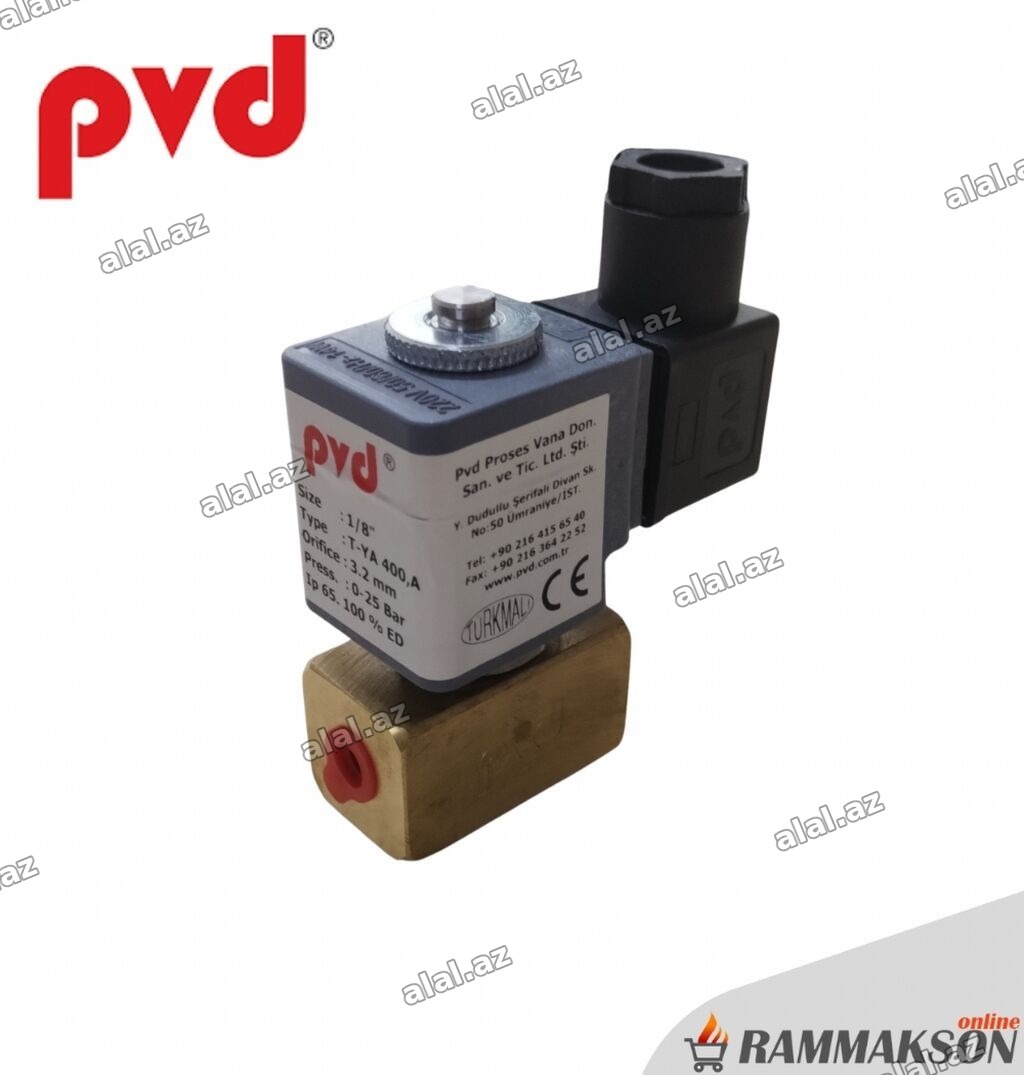 PVD elektromaqnit klapanlar 4 ədər var yenidir magazalarda 1 ədədi 50
