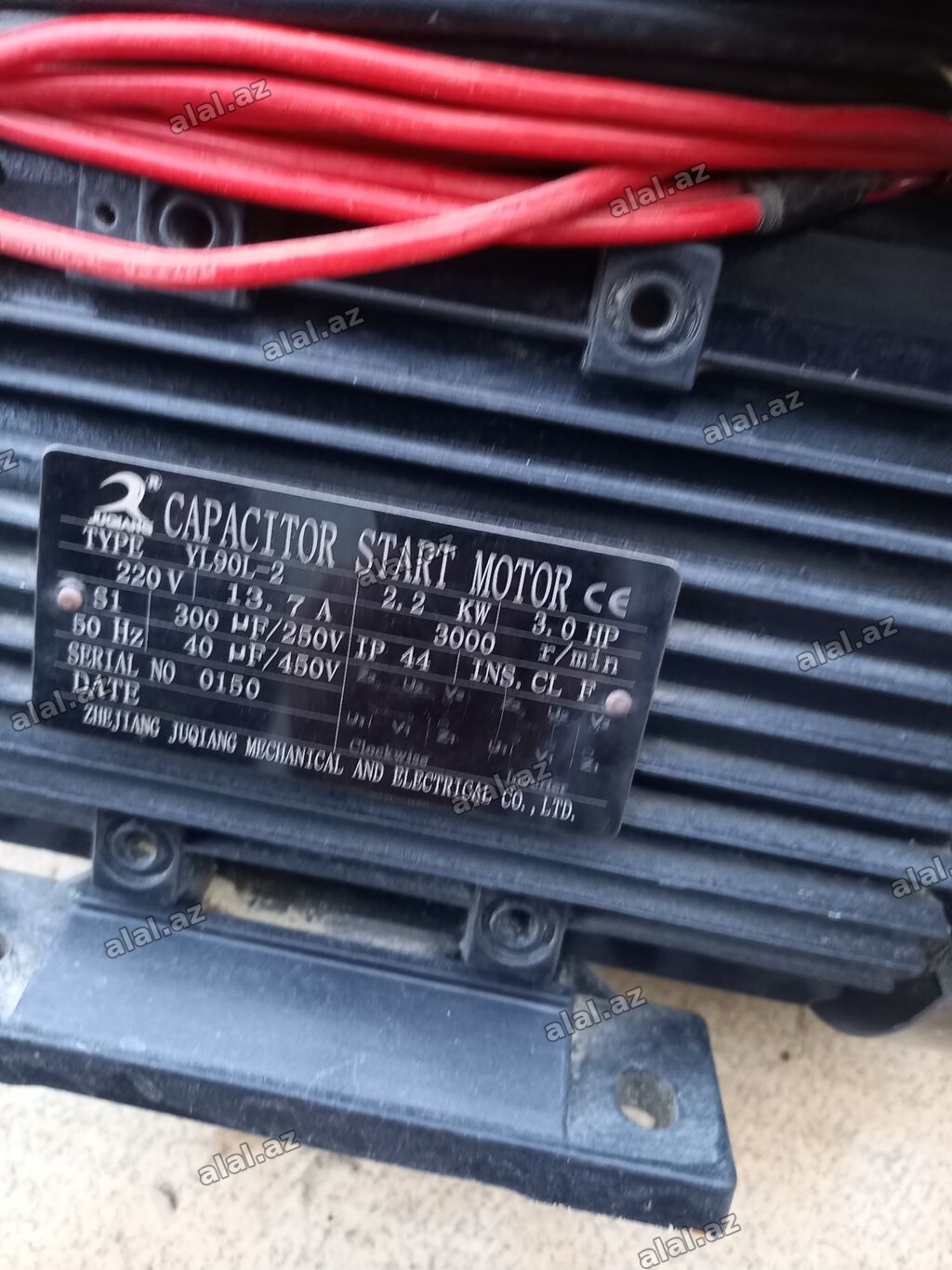 JUQIANG Capacitor Start Motor – YL90L-2 - Tip: YL90L-2, kondensatorla
