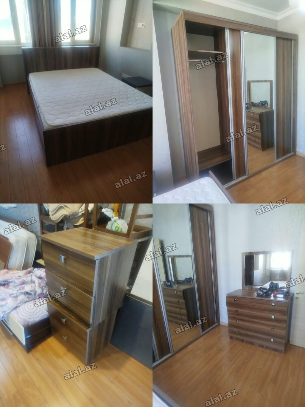 İkinəfərlik çarpayı, Termo, Dolab, 2 tumba, İşlənmiş