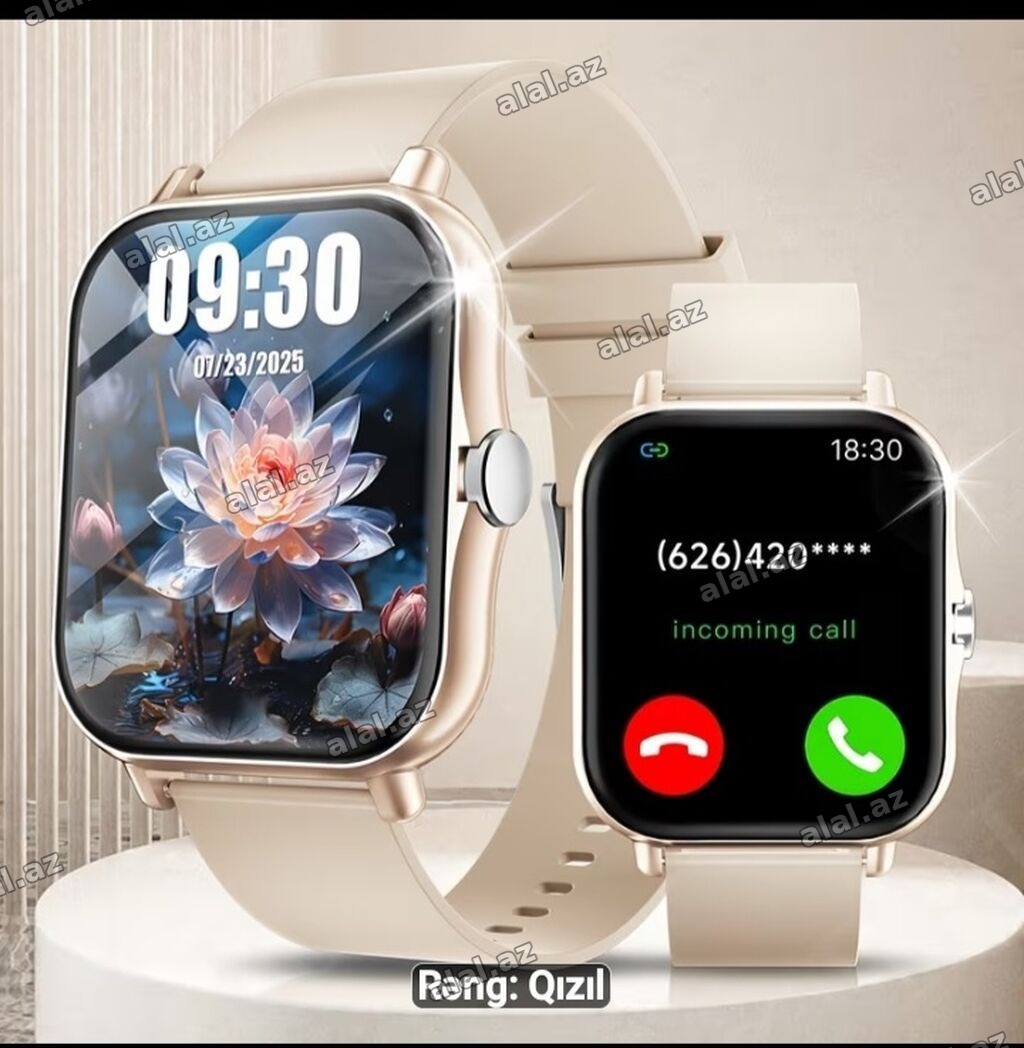 Yeni, Smart saat, Smart, Sensor ekran, rəng - Qızılı