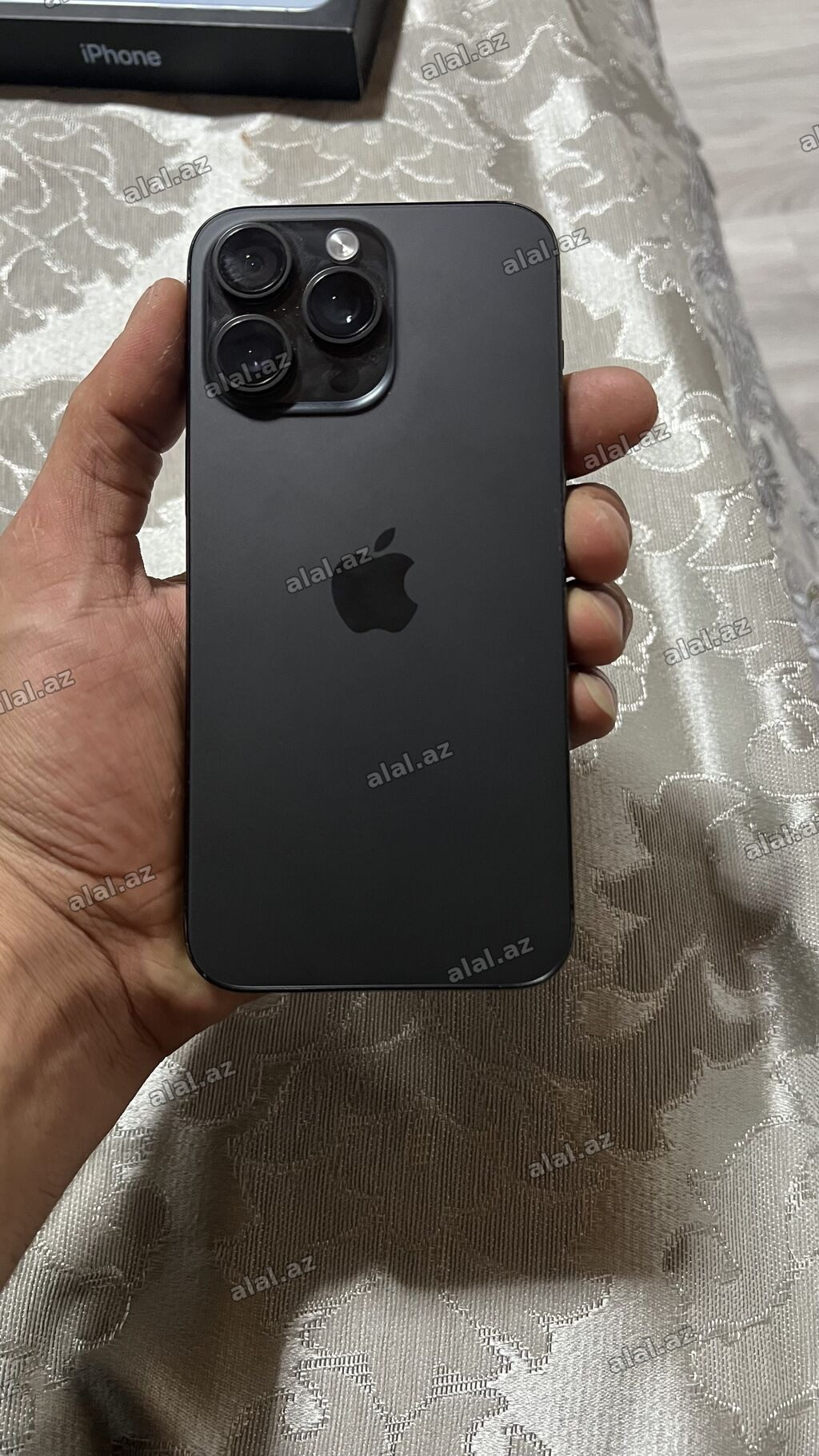 IPhone 15 Pro Max, 256 GB, Black Titanium, Simsiz şarj, Face ID