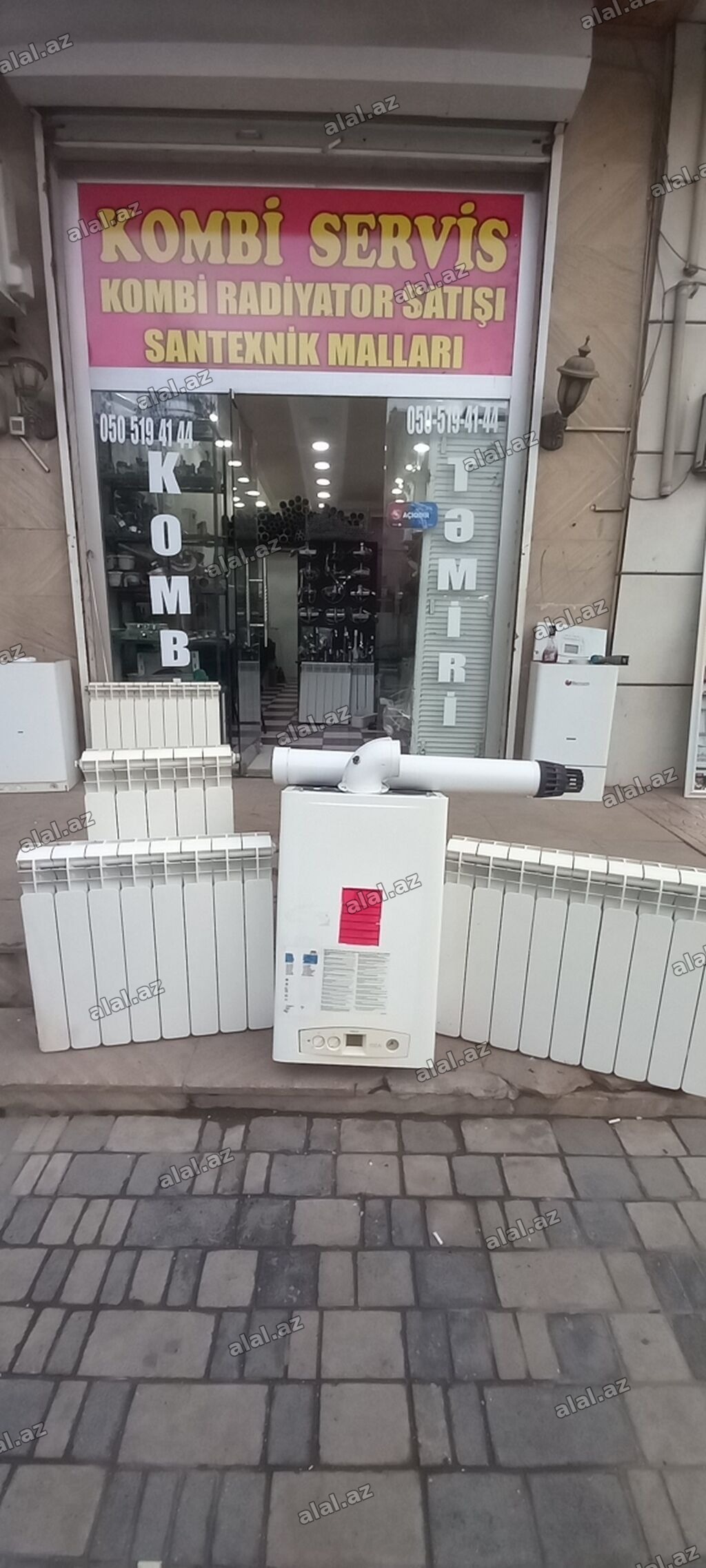1əd unikal cüt esenjor kombi 24 kv italiya isyesalı 3 ədəd radiyator