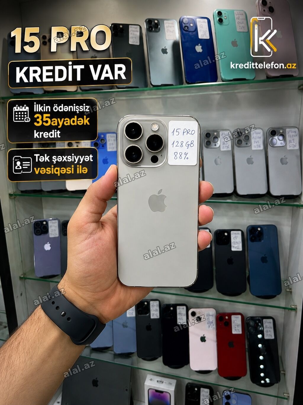 IPhone 15 Pro, 128 GB, Natural Titanium