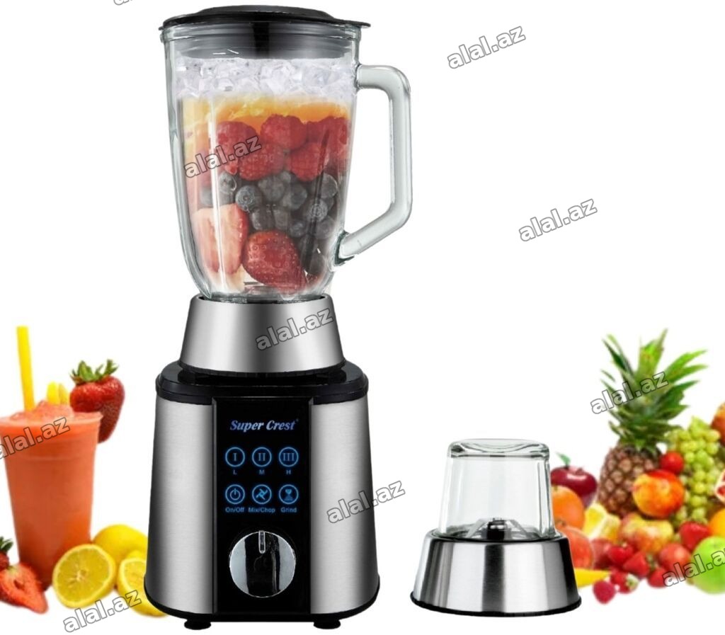 Super Crest STC-8052 2‑in‑1 blender Xüsusiyyətlər: - Güc: 600 W - 2