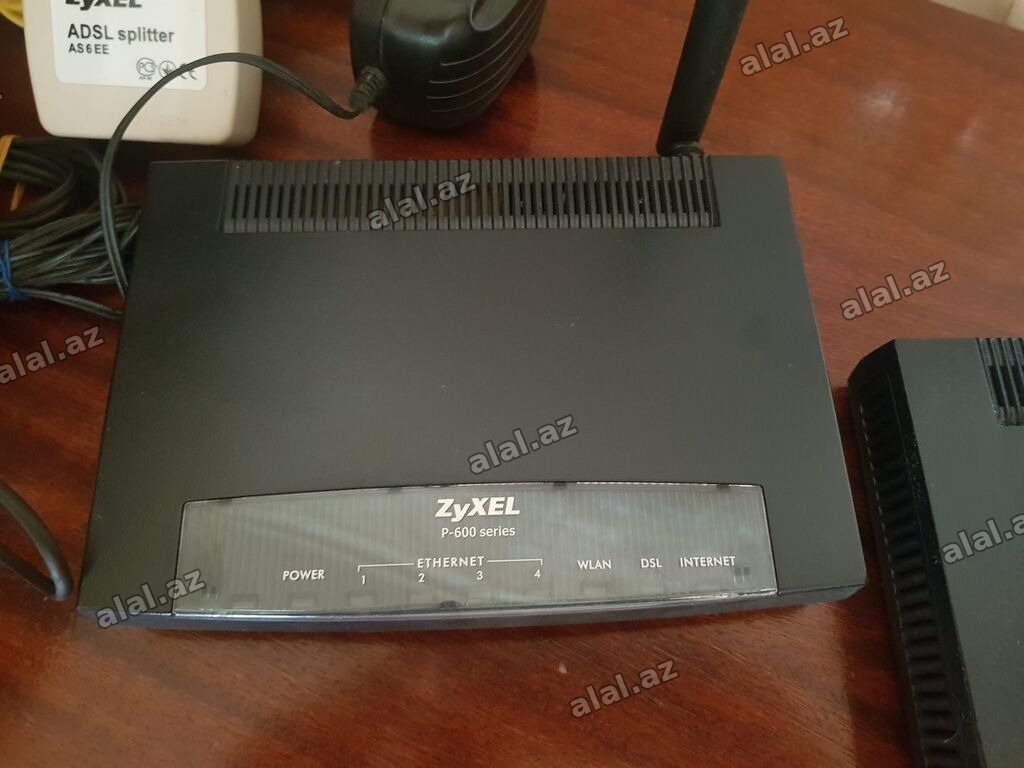 İşlənmiş Modem Zyxel ADSL 2+ iki deopozonlı modeldir. 2 ədəddir