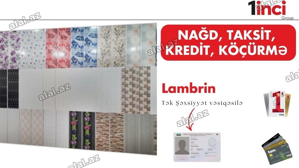 Lambrin dekor panelləri - Divar və tavan üçün dekorativ lambrin