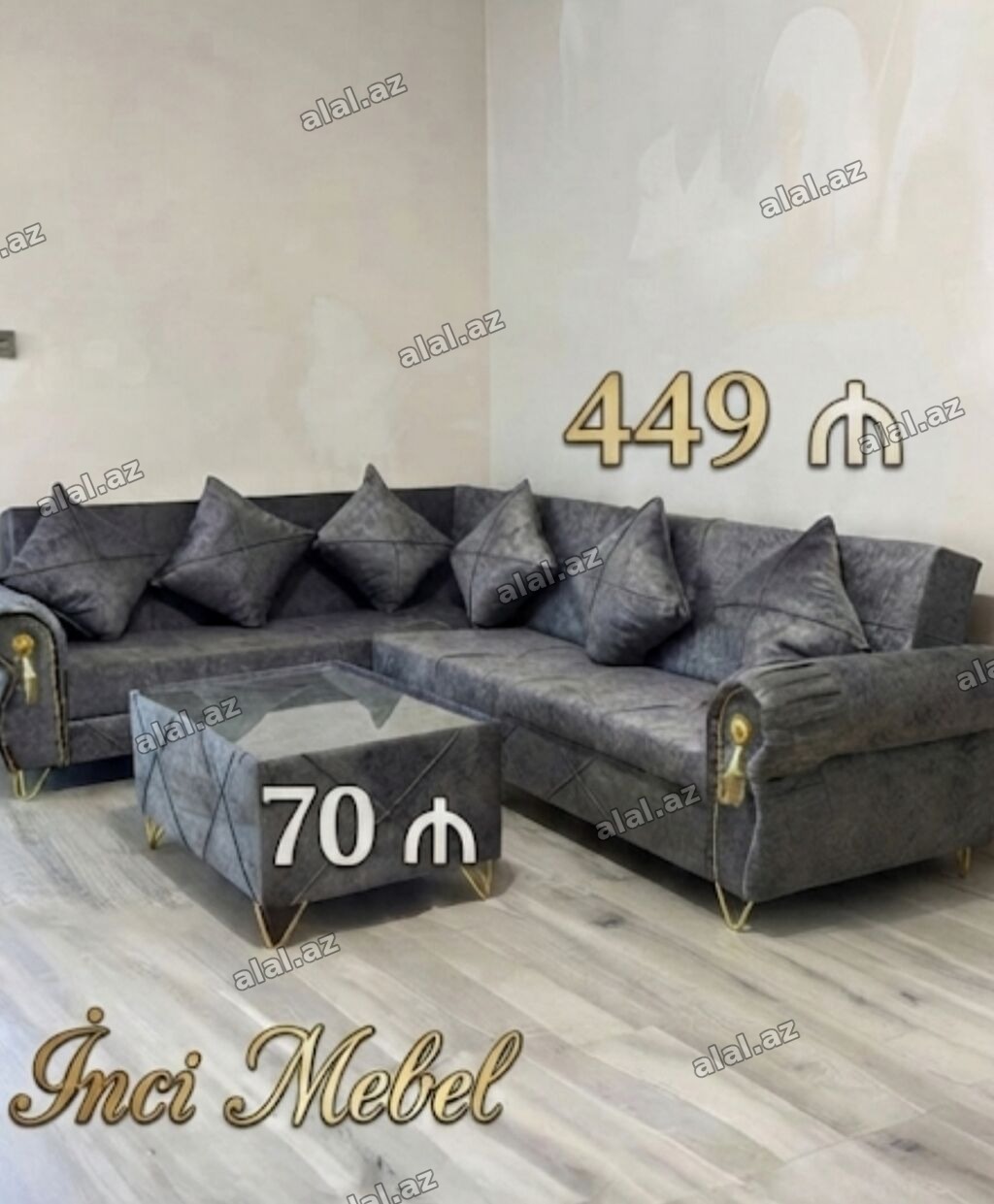 Yeni, Künc divan, Qonaq otağı üçün, Açılan, Azərbaycan