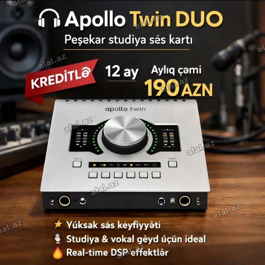 Apollo Twin DUO peşəkar studiya səs kartı - Yüksək səs keyfiyyəti -