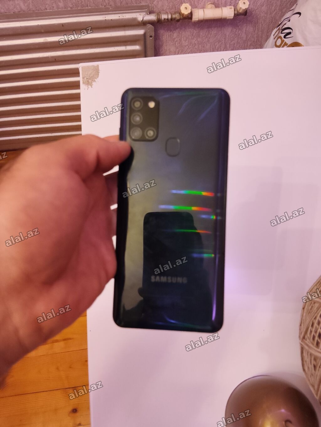 Samsung Galaxy A21S, 64 GB, rəng - Qara, Barmaq izi