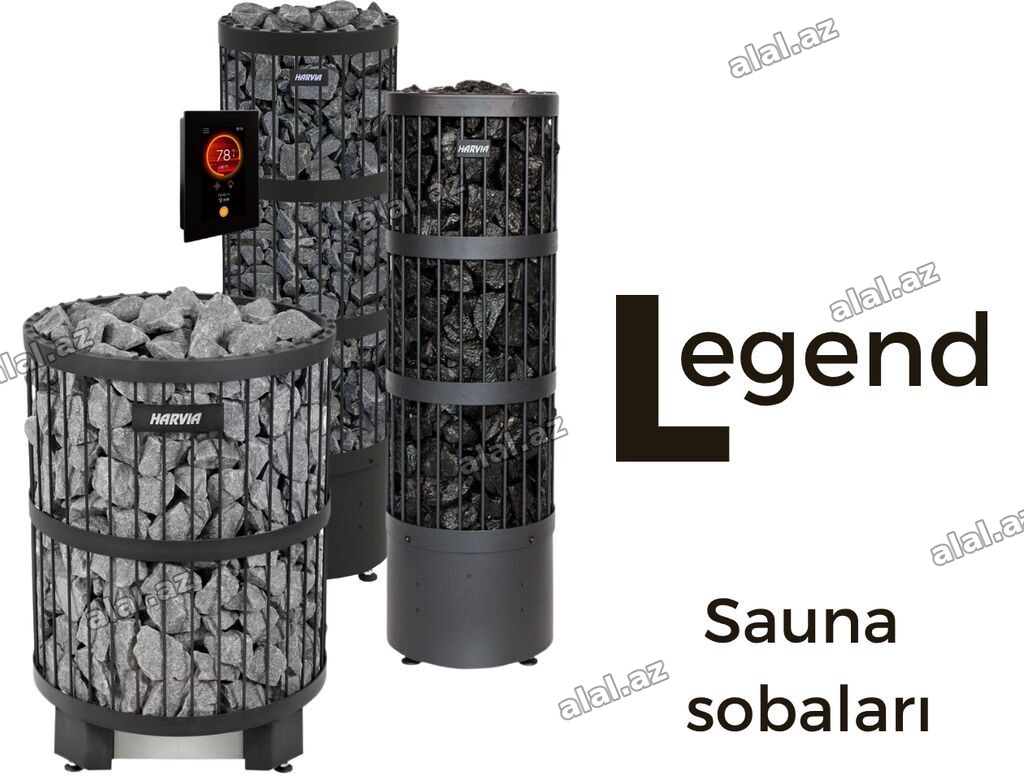 Harvia Legend sauna sobaları Torlu və açıq konstruksiyası ilə seçilən