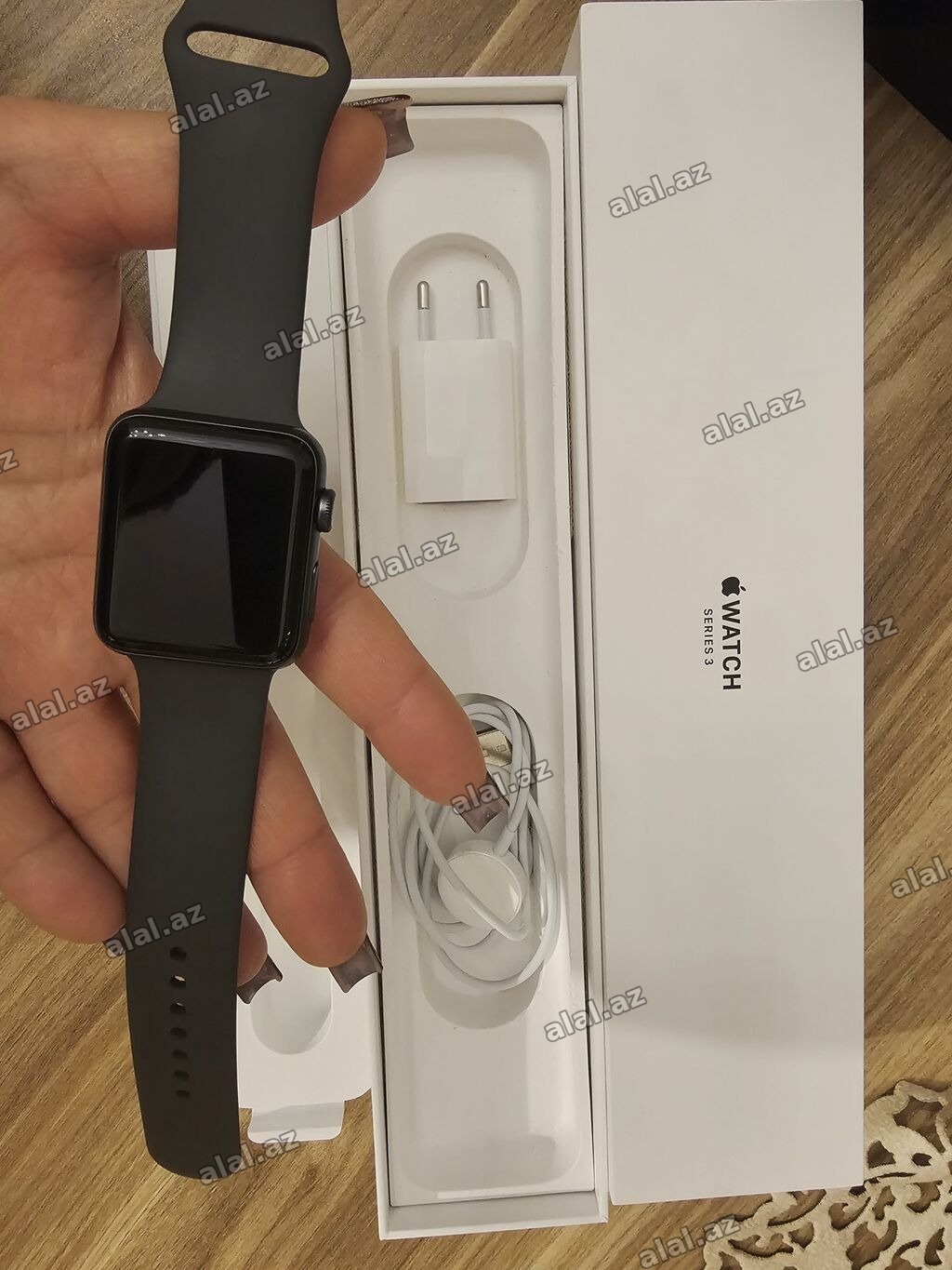 Yeni, Smart saat, Apple, Sensor ekran, rəng - Qara