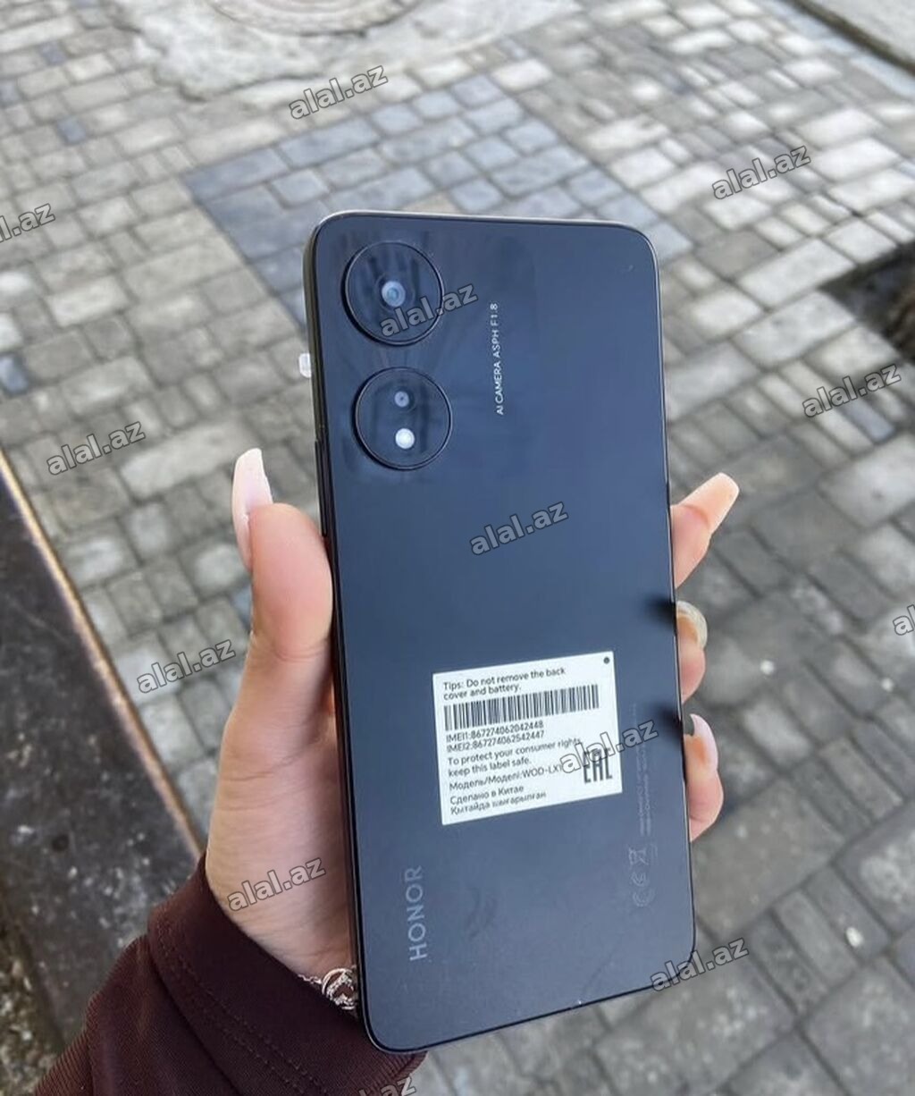 Honor X5b Plus, 64 GB, rəng - Qara, Barmaq izi