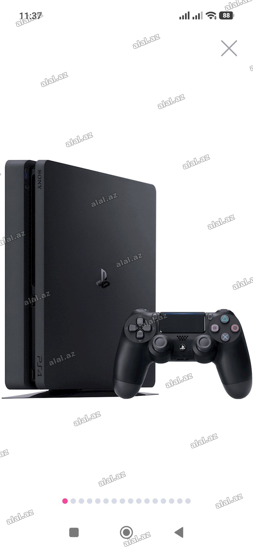 Sony PlayStation 4 (PS4) Slim 500 gb yaddaşi 2 a clas pultu versiyasi
