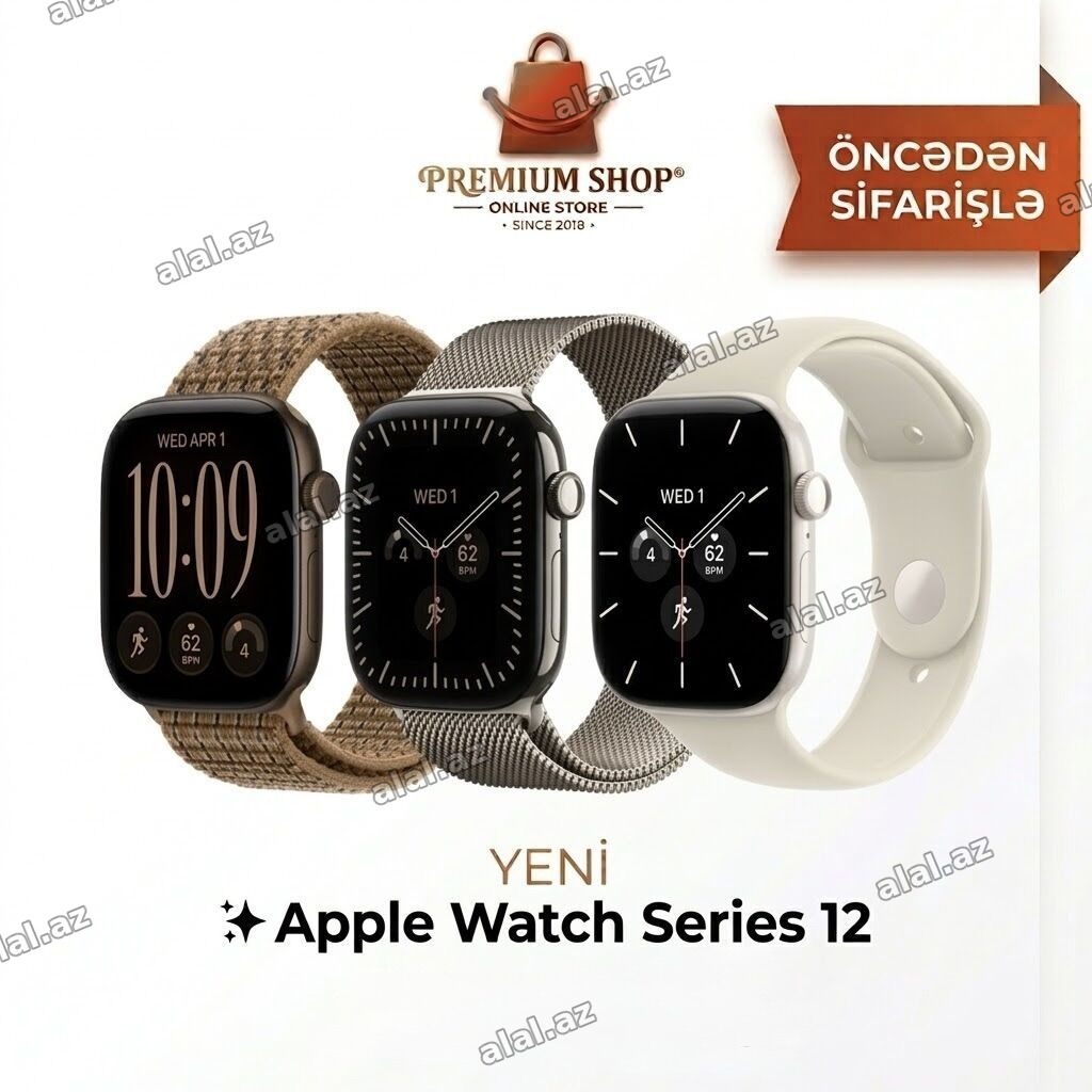 Yeni ✨ Apple Watch Series 12 Tezliklə Satışda. • 42mm – 899 AZN •