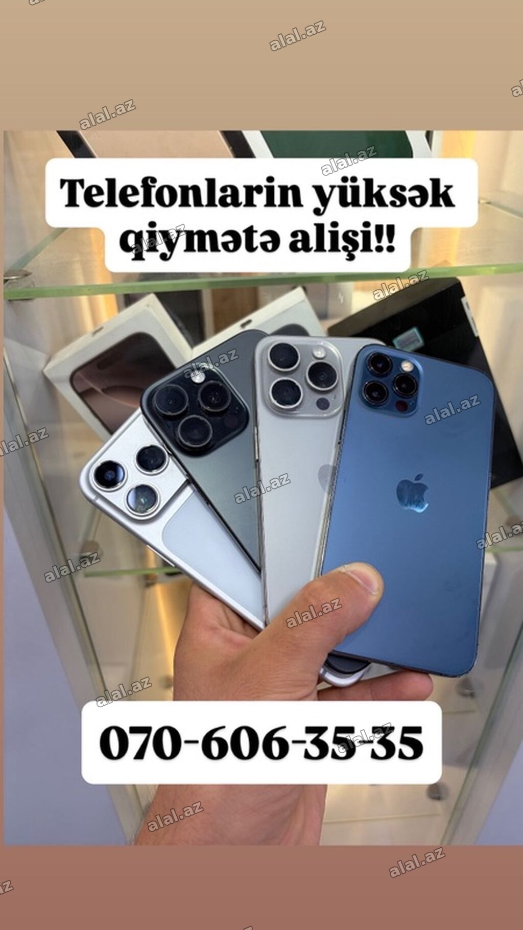 Telefonların yüksək qiymətə alışı xidməti - Brend: Apple iPhone