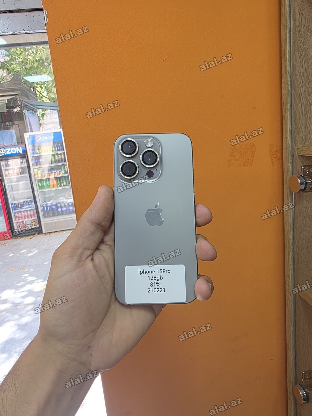 IPhone 15 Pro, 128 GB, Natural Titanium, Face ID