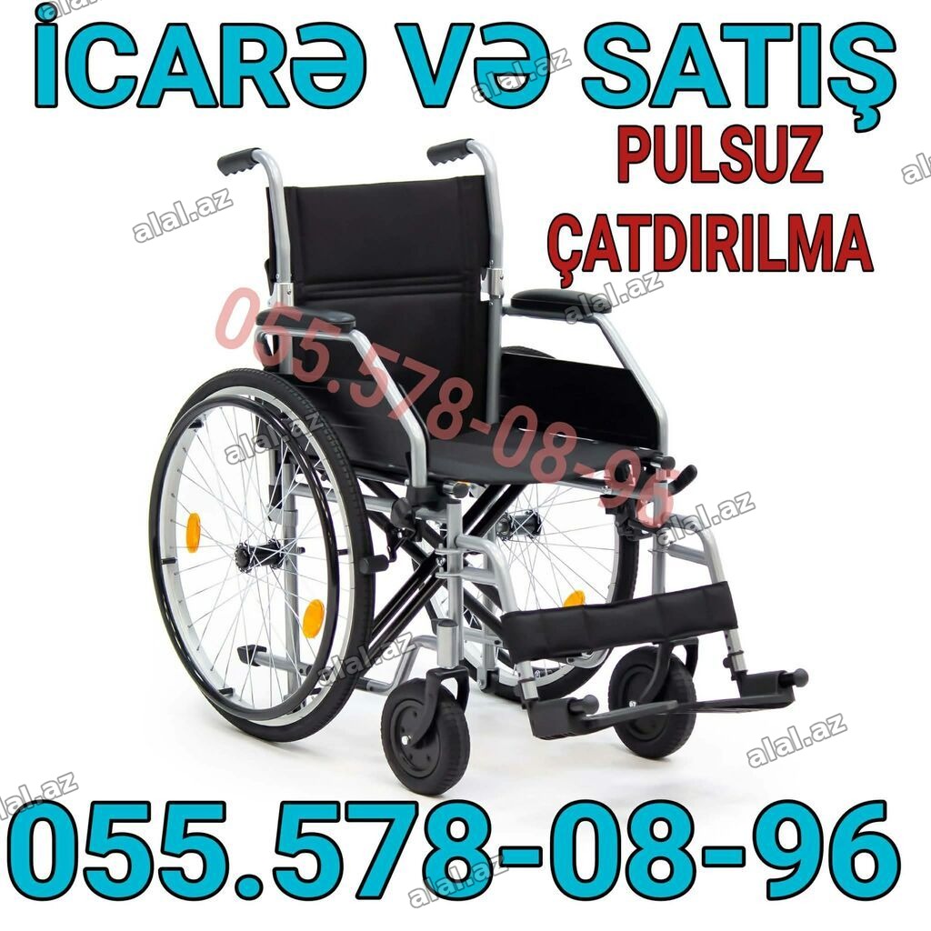 İcarə və satış üçün əlil arabası - Yüngül və davamlı alüminium/metal