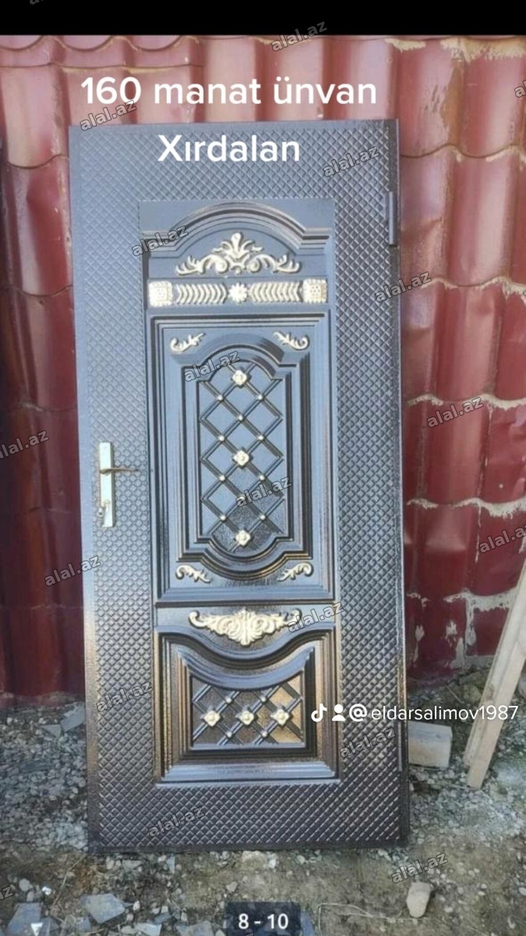 Yeni Giriş qapısı 90x205 sm Zamok və çərçivə ilə, Zəmanətli, Ödənişli quraşdırma