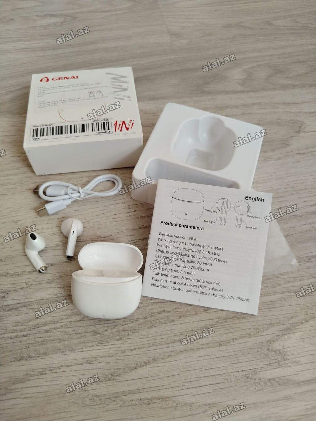 Yeni Simsiz (Bluetooth) Qulaqcıqlar, rəng - Ağ