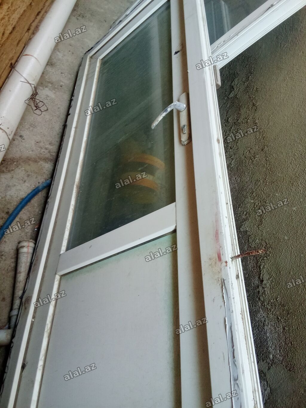 PVC şüşəbənd/qapı-panellər dəsti - Material: ağ rəngli PVC profil -