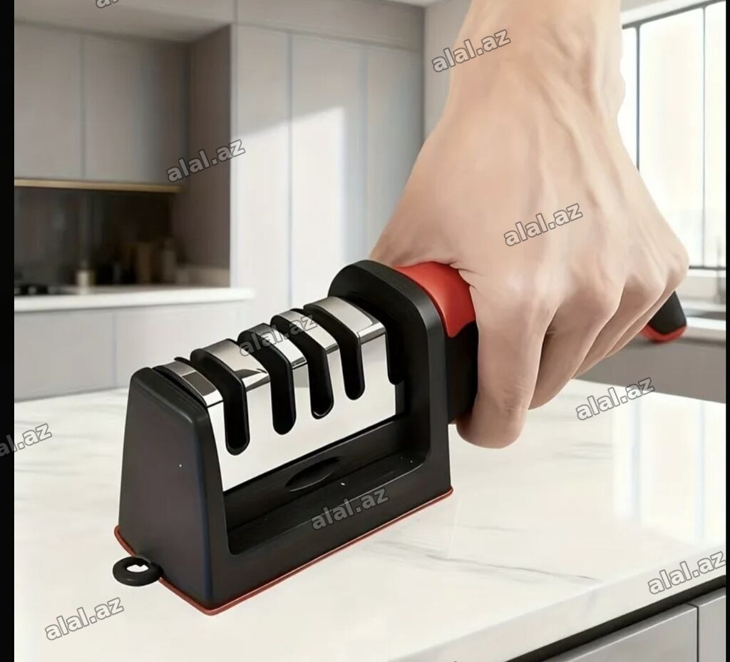 Mətbəx üçün 4 mərhələli bıçaq itiləyici - Çoxfunksiyalı sistem: dörd