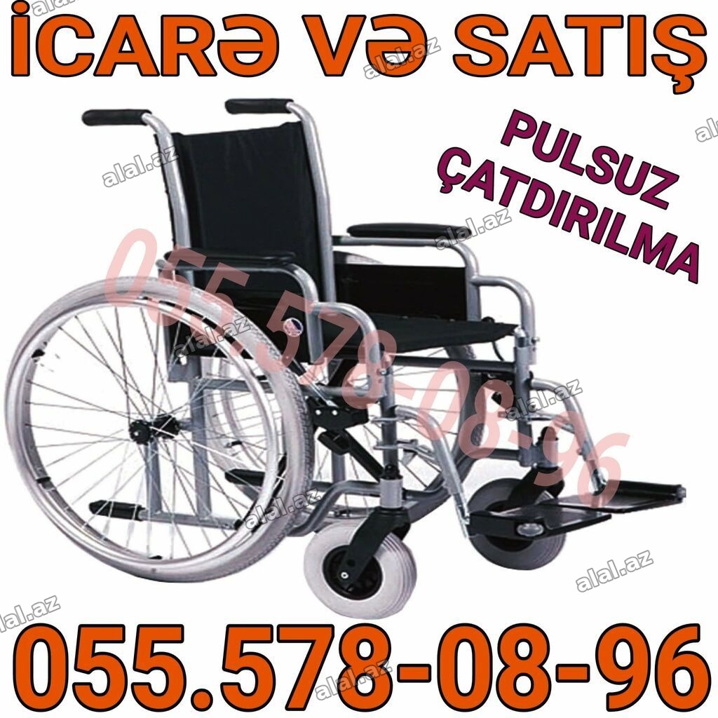 Əlil arabası – icarə və satış - Möhkəm metal konstruksiya - Böyük