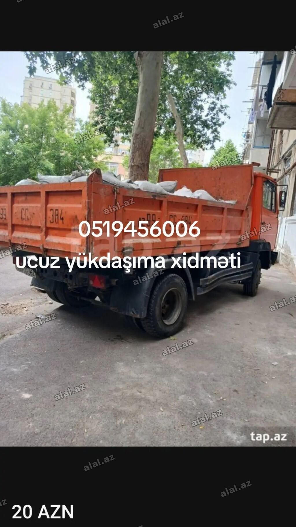 Bütün növ yüklərin daşınması xidməti bütün növ tullantı və zibillərin